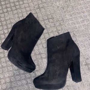 Candies Suede High Heel Booties